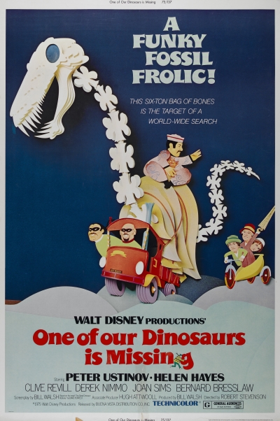 دانلود دوبله فارسی فیلم One of Our Dinosaurs Is Missing 1975